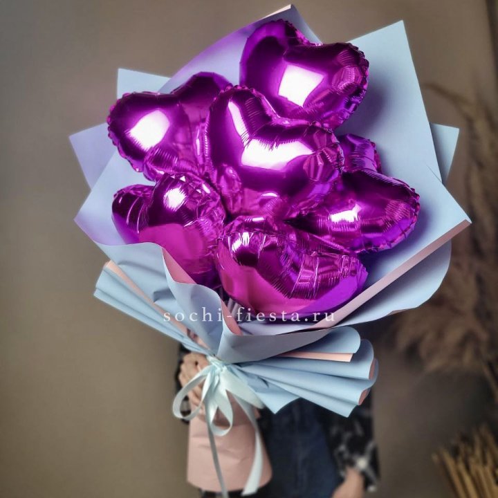 Букет из шаров сердец  в Ярославле
