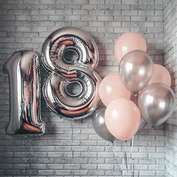 Фольгированный шар Серебряная Цифра в Ярославле