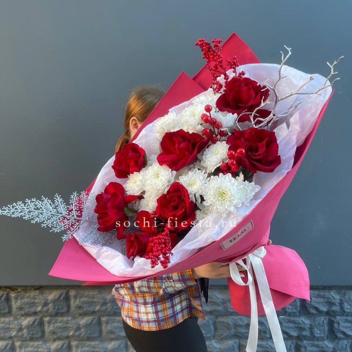 Букет "Яркая зима" в Ярославле