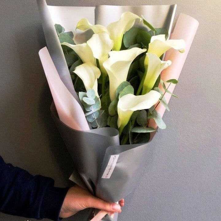 Каллы с эвкалиптом в Ярославле