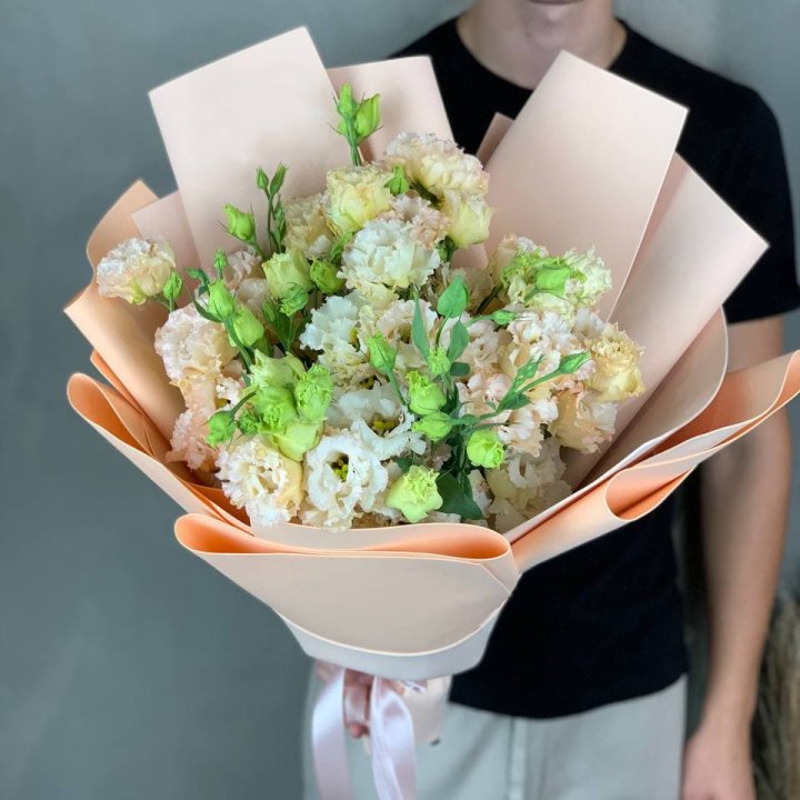 Букет эустом "Крем" в Ярославле