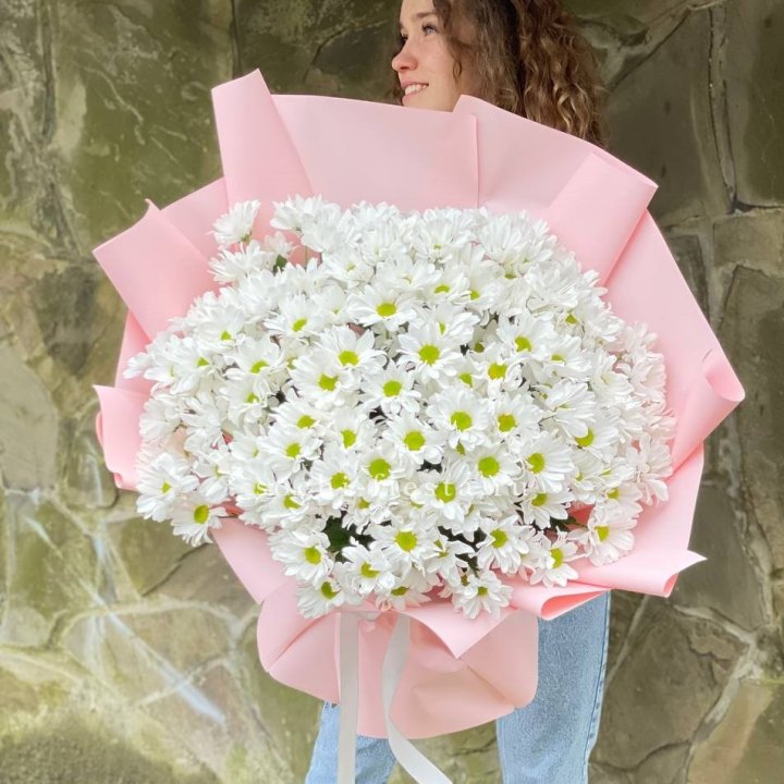  Букет хризантем "Крем" в Ярославле