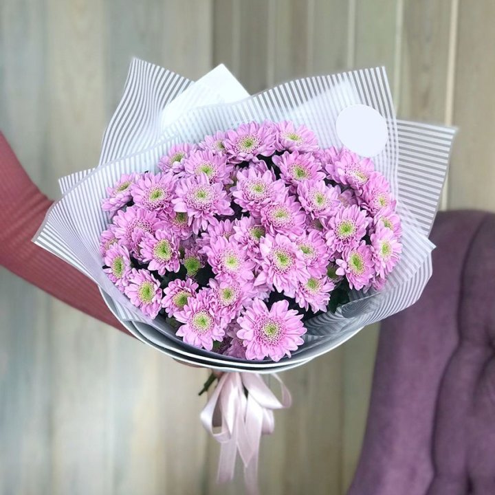Букет розовых хризантем в Ярославле