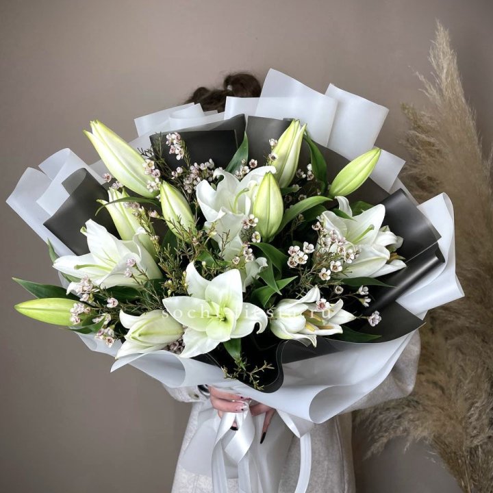 Букет лилий Снежная королева в Ярославле