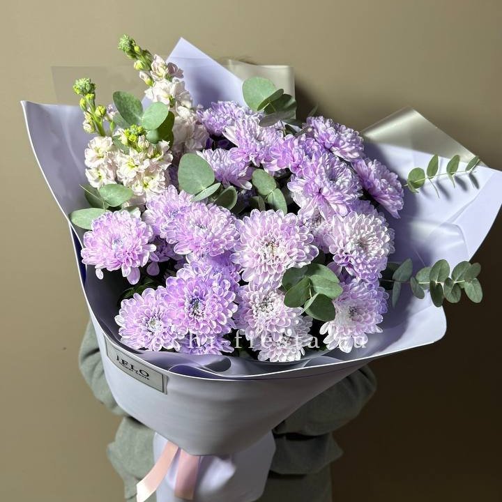 Дуо хризантема и маттиола в Ярославле