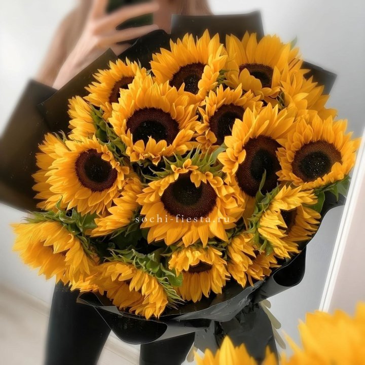 Букет подсолнухов "Гига" в Ярославле