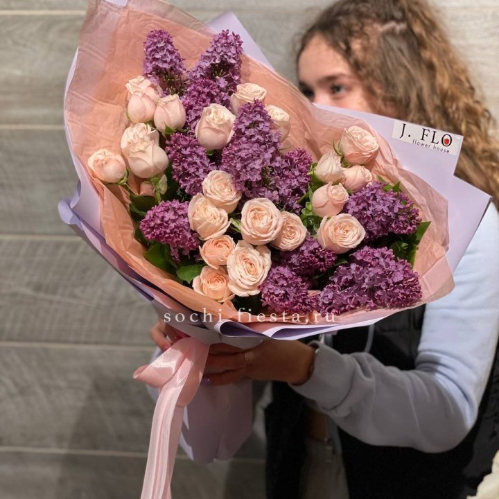 Букет "Лиловая весна" в Ярославле