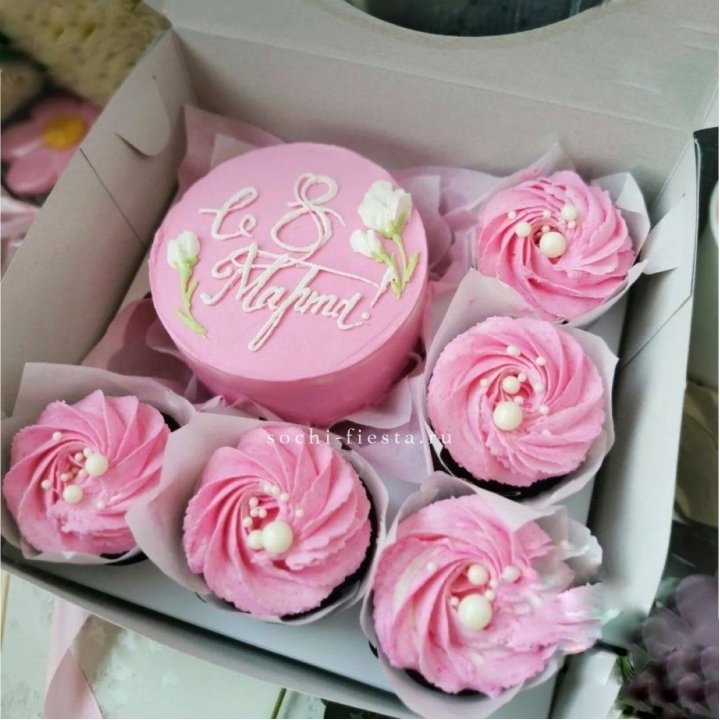 Капкейки и бенто-торт "8 марта!" в Ярославле