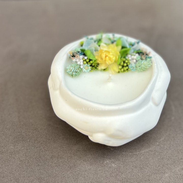 Свеча ароматическая в гипсе Руки в Ярославле