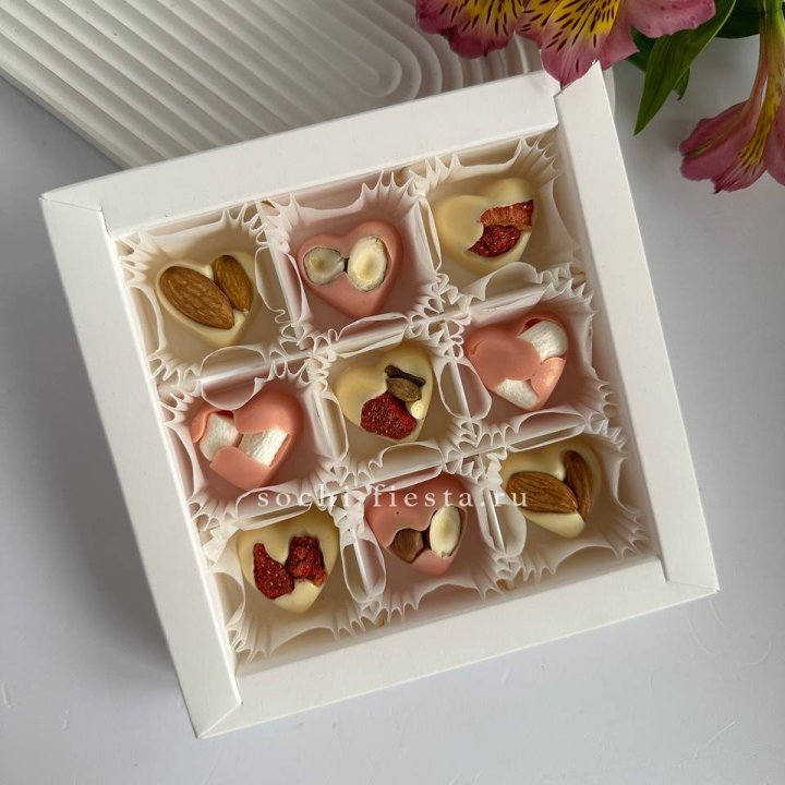 Набор конфет из бельгийского шоколада Сердца в Ярославле