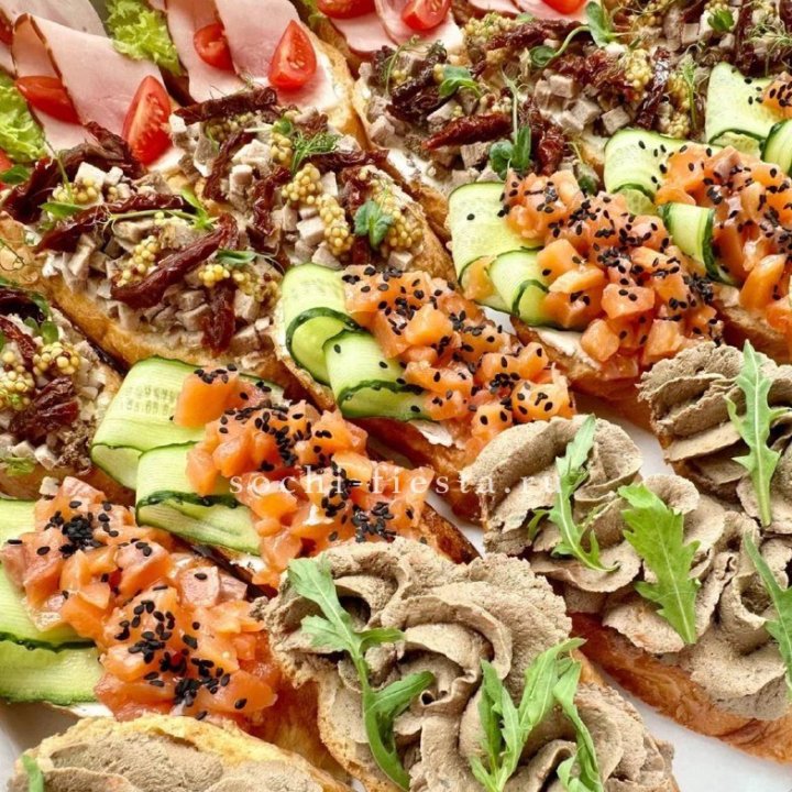 Брускетта "4 вкуса иксель" в Ярославле