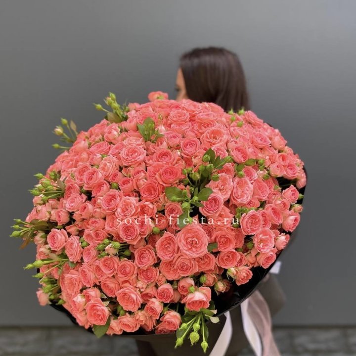 101 кустовая роза Барбадос в Ярославле