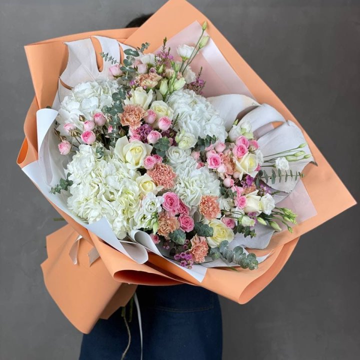 Макси-букет кремовый в Ярославле