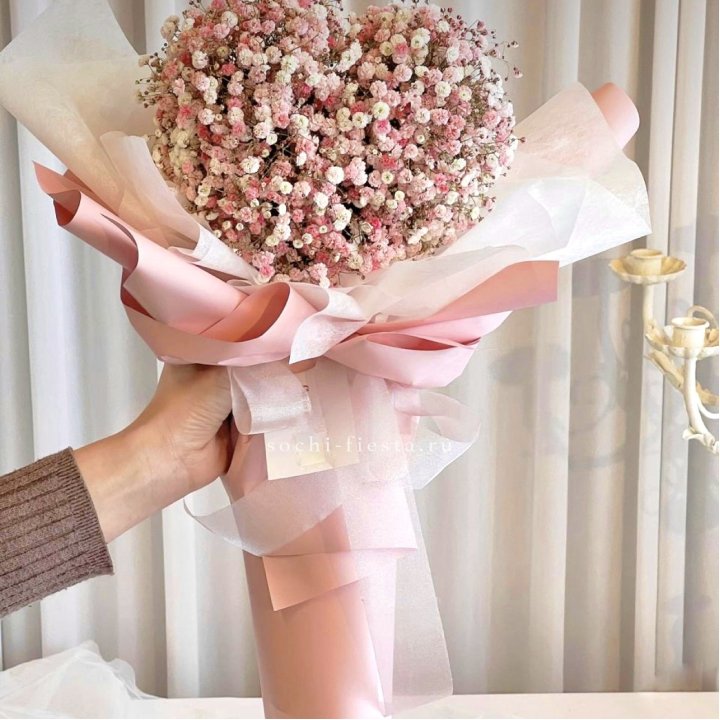 Сердце из гипсофилы  в Ярославле