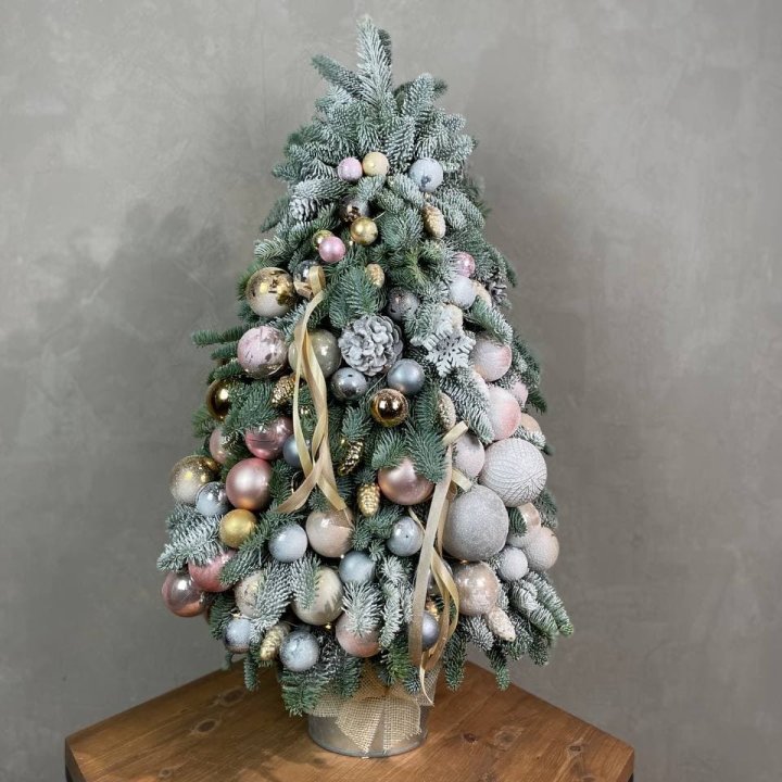 Новогодняя ёлка из веток датского нобилиса в Ярославле