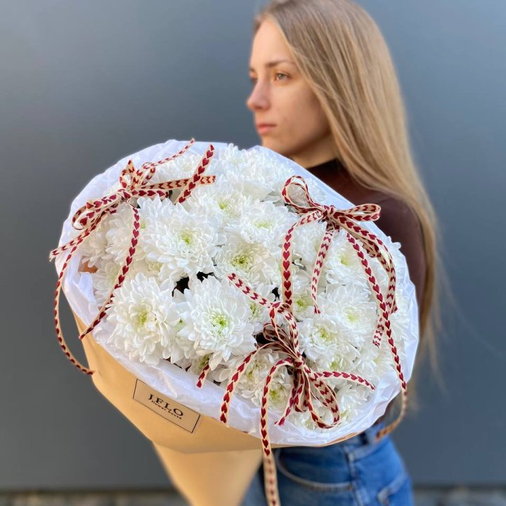 Букет "Хризантемы с любовью" в Ярославле