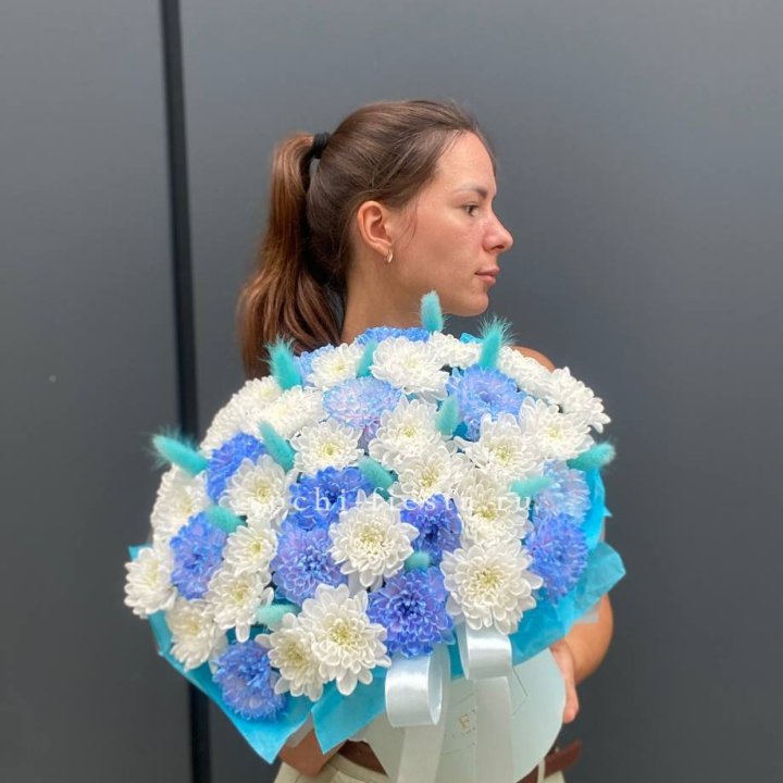  Коробочка  хризантем и лагуруса в Ярославле