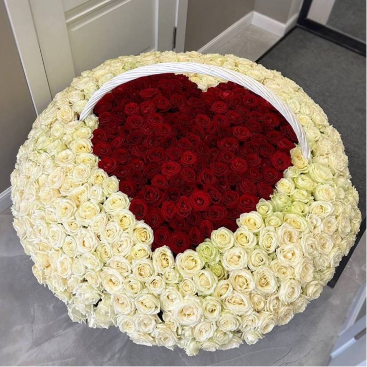 501 роза сердце в Ярославле