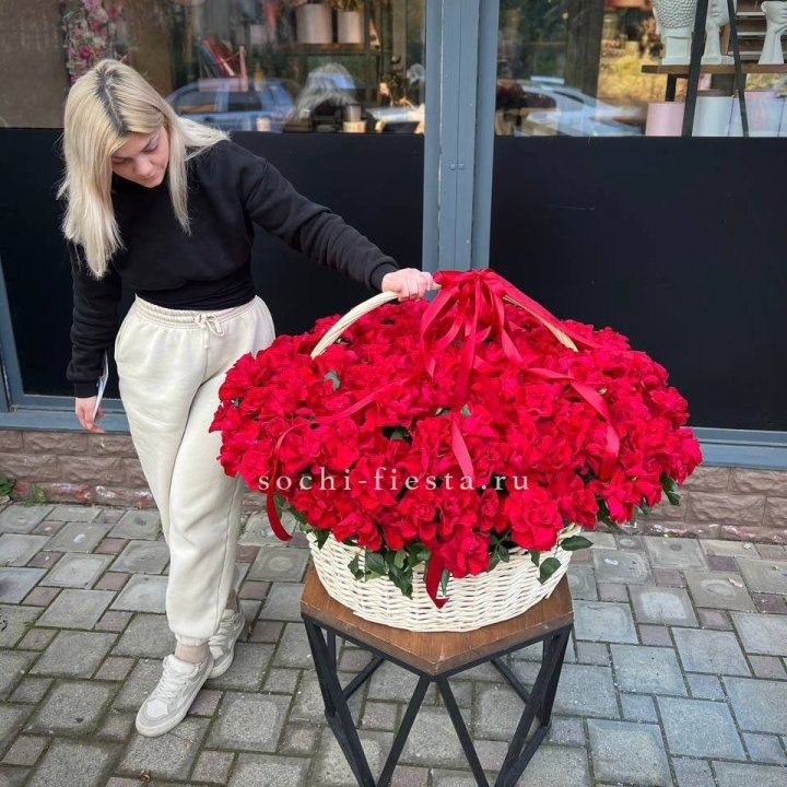 201 французская красная роза в Ярославле