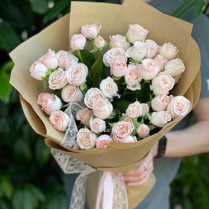 Кустовые розы букет №1 в Ярославле