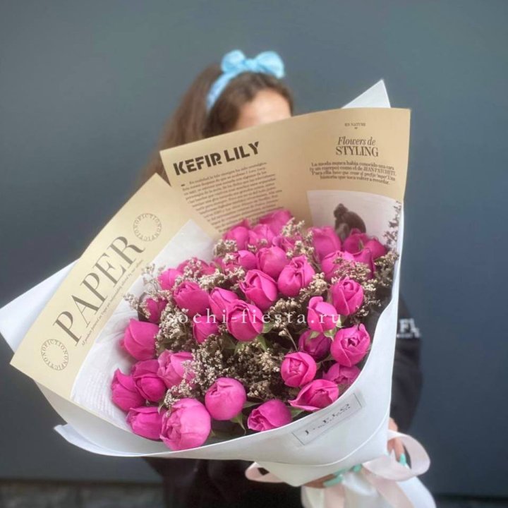 Пионовидные розы баблс №3 с доставкой в Ярославле