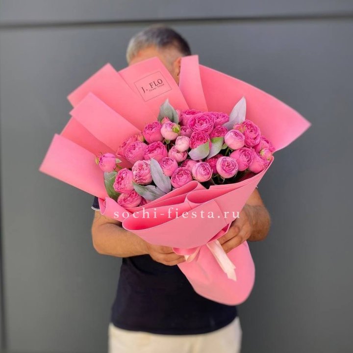 Пионовидные розы баблс №2 с доставкой в Ярославле