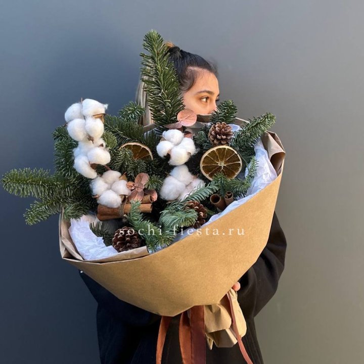 Зимний букет с нобилисом в Ярославле