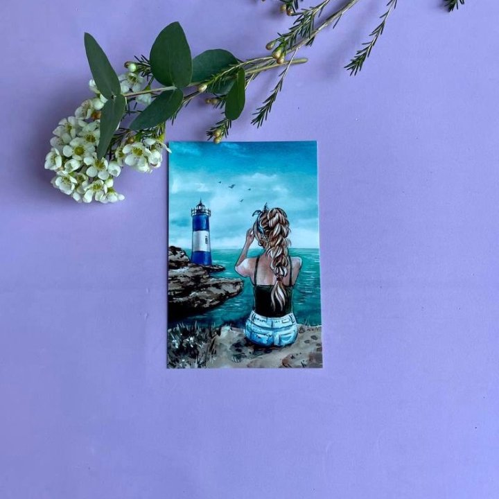 Открытка к букету "Океан" в Ярославле