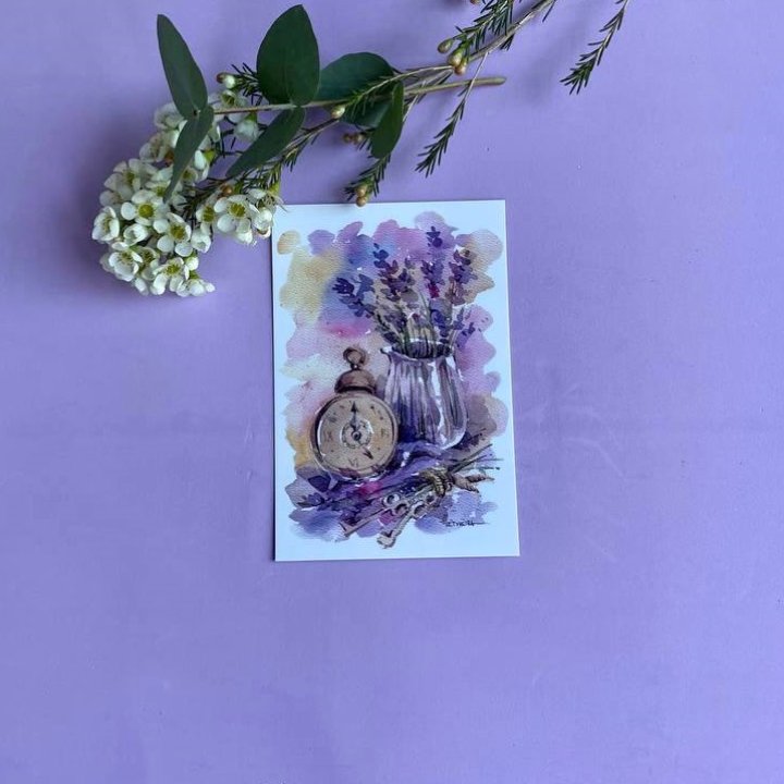 Открытка к букету "Часы" в Ярославле