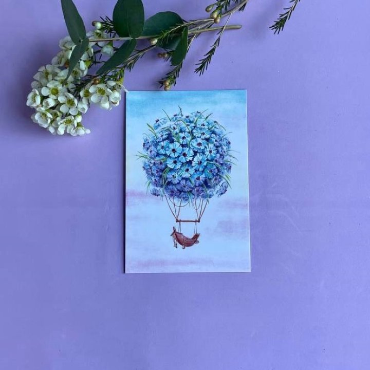 Открытка к букету "Флоростат" в Ярославле