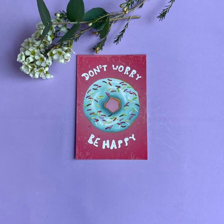 Открытка к букету "Не волнуйся..." в Ярославле