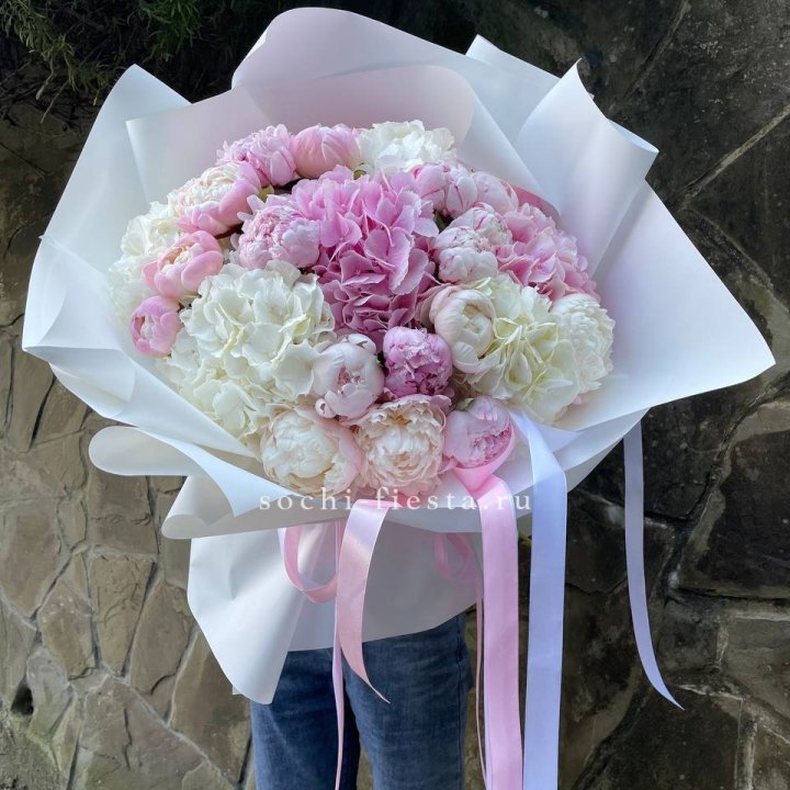 Букет "Пионы и Гортензии" в Ярославле
