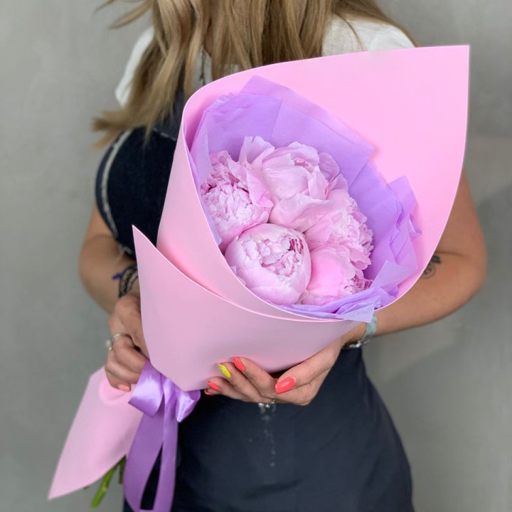 Букет пионов "Файв" в Ярославле