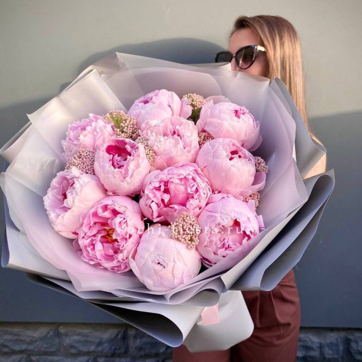 Букет с пионами "Стайл" в Ярославле