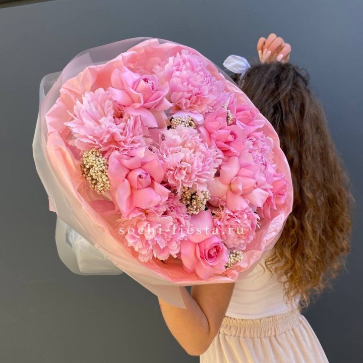  Букет с пионами "Пинки" в Ярославле