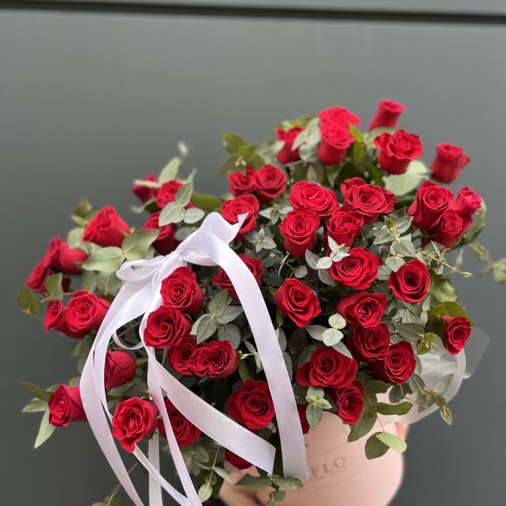 45 Красных роз в боксе "Сеньёрита" в Ярославле