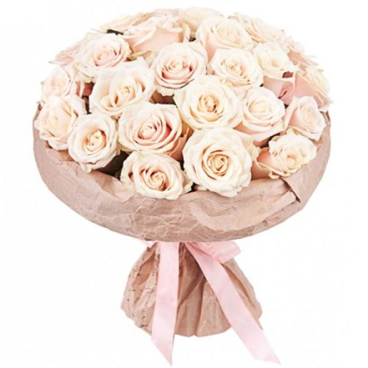 25 кремовых роз "Craft" в Ярославле