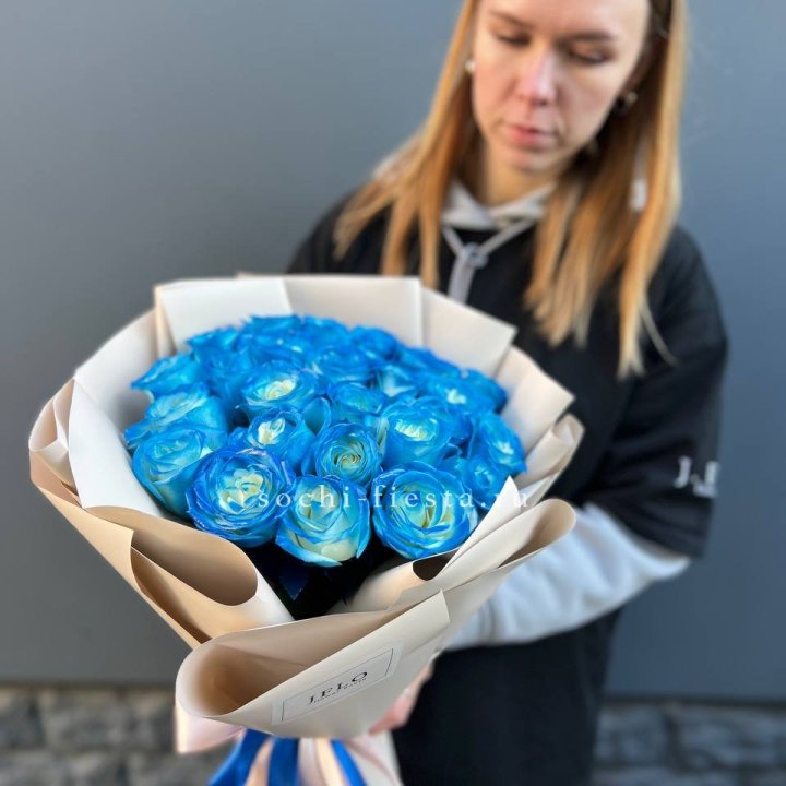 Букет синих роз блю логан в Ярославле