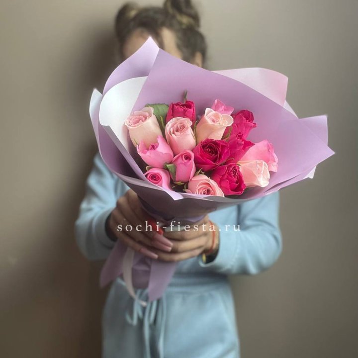 Букет из 15 роз Микс (Кения) в Ярославле