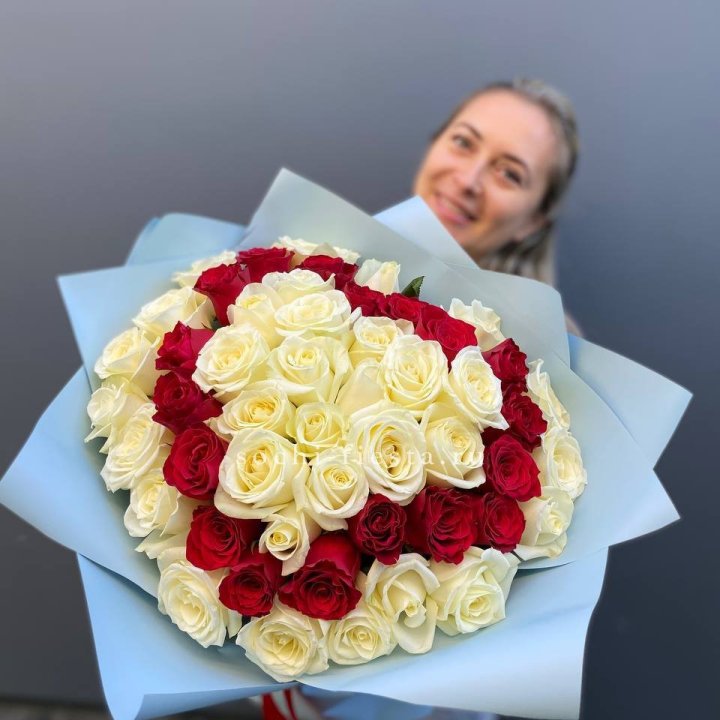 51 роза "Сердце" в Ярославле