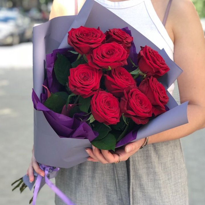 9  красных роз №1 в Ярославле