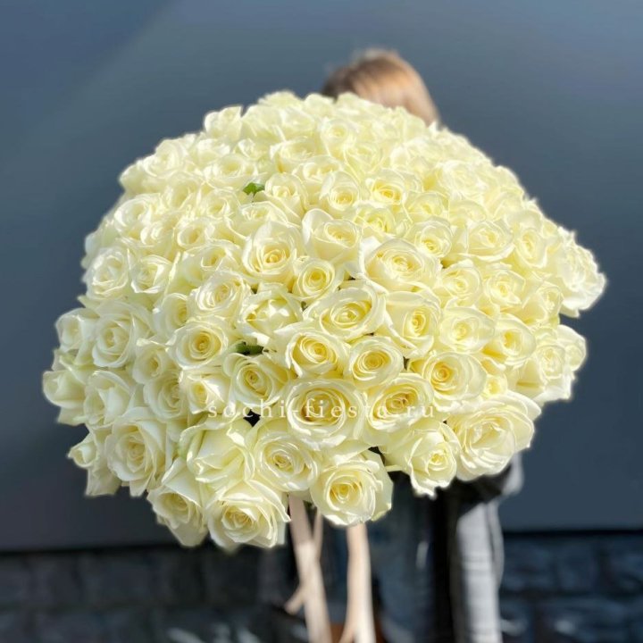 Букет  из 101 белой розы  в Ярославле