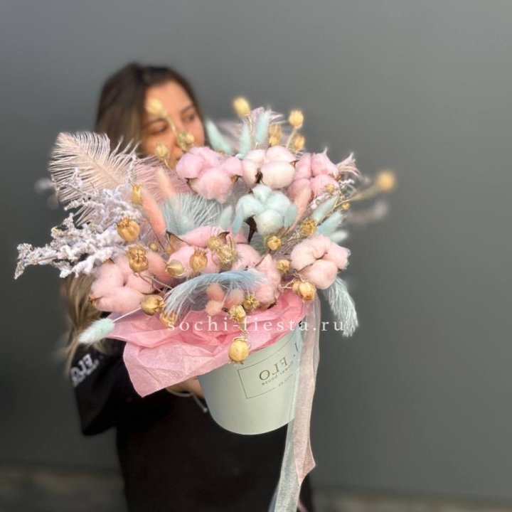 Авторский бокс с сухоцветами №2 в Ярославле