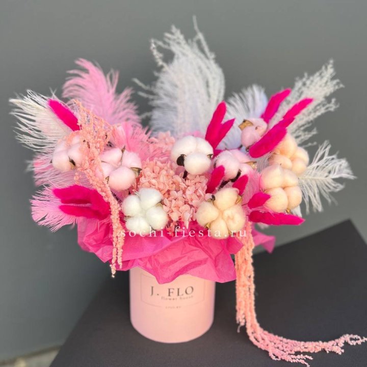 Авторский бокс с сухоцветами №1 в Ярославле