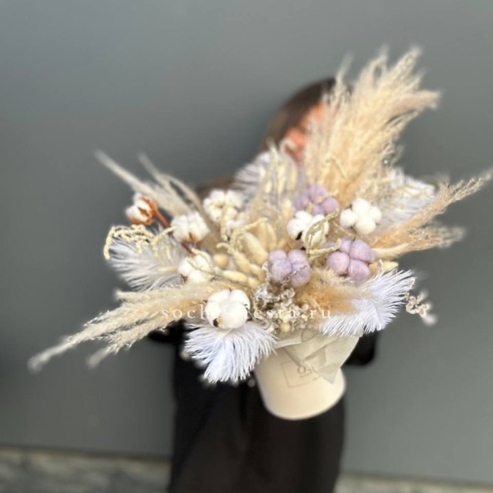 Авторский бокс с сухоцветами №3 в Ярославле