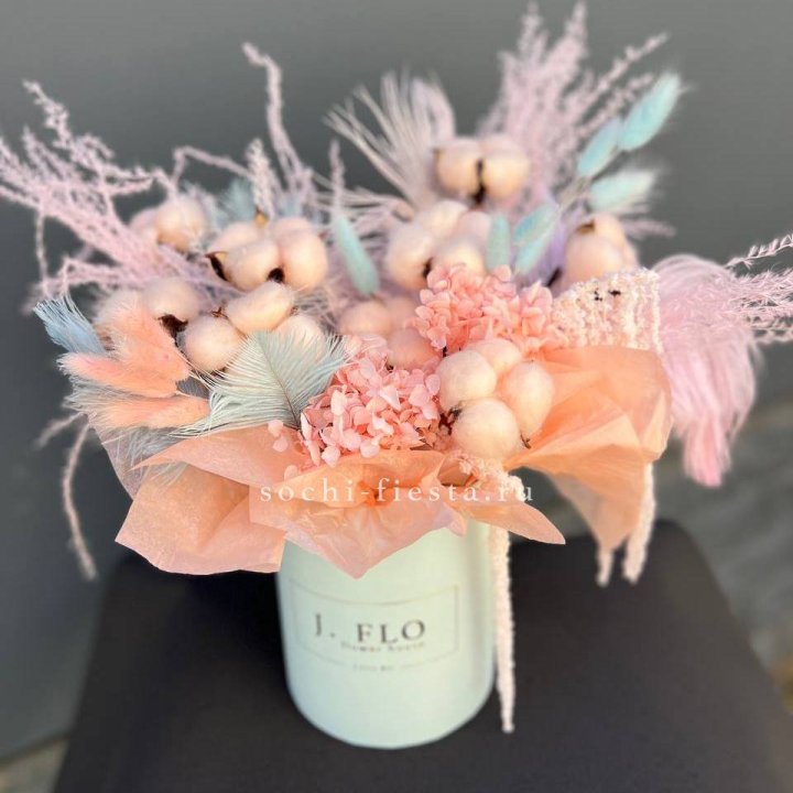 Авторский бокс с сухоцветами №3 в Ярославле