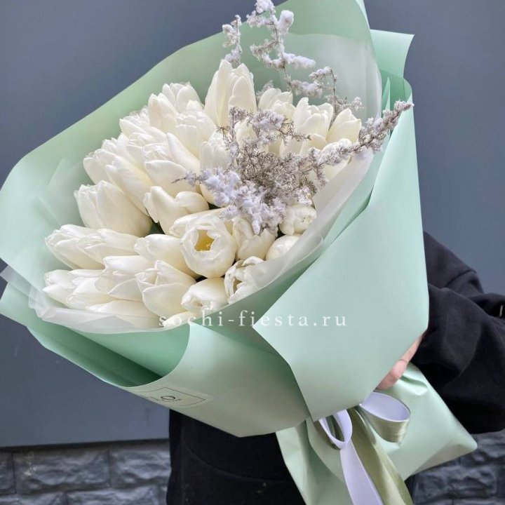 Букет белых тюльпанов "Бьянко" в Ярославле